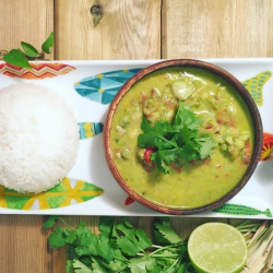 Curry vert thaï au poisson (maison)