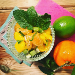 salade kiwi, mangue, mandarine